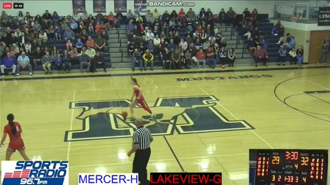 JANUARY 3 2025 HIGH SCHOOL BASKETBALL:LAKEVIEW VS MERCER PART 2