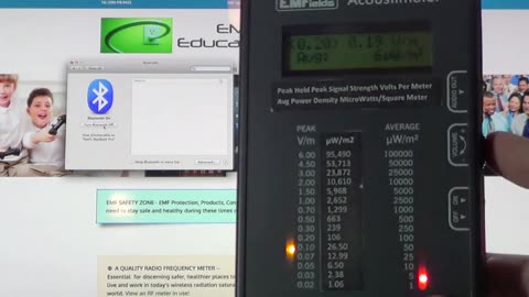 Measuring Bluetooth Radiation - Dangers of Wireless Radiation