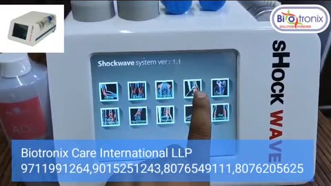 Electromagnetic Physiotherapy Radial Shockwave Therapy Extracorporeal with 10 Treatment Area