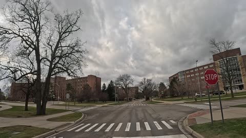 4K Driving Around East Lansing Michigan Mi MSU State University Mi Area 48824 ASMR