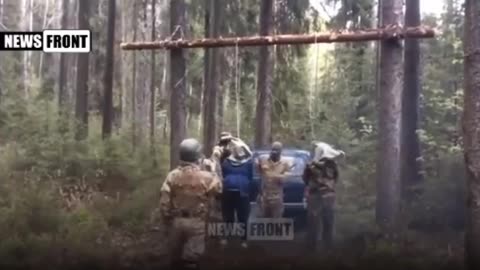 GRAPHIC - Azov Nazis hang an ethnic Russian and his pregnant wife