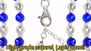 GN-20250219-05 High-grade natural Lapis Lazuli Natural pearl necklace Retro style Suitable