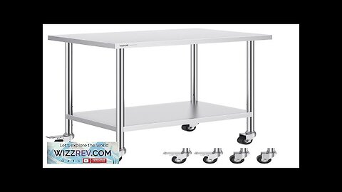 VEVOR Stainless Steel Work Table 24 x 36 x 38 Inch Review