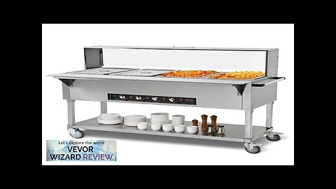 VEVOR 4-Pan Commercial Food Warmer 4 x 20.6QT Electric Steam Table 2000W Review