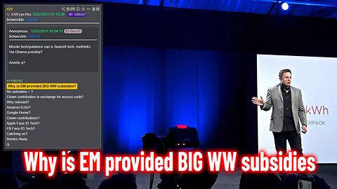 Why is EM provided BIG WW subsidies