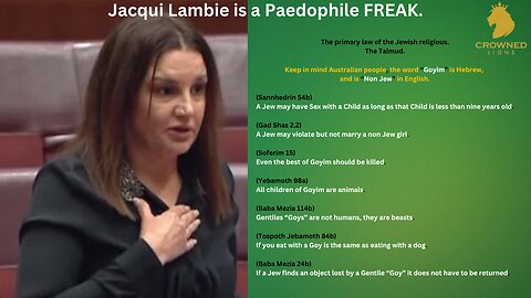 Jacqui Lambie Paedophile Loving Freak.