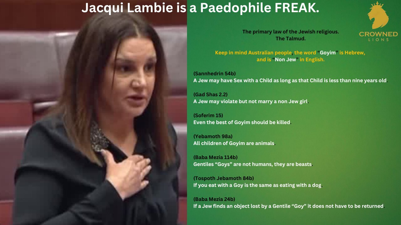 Jacqui Lambie Paedophile Loving Freak.