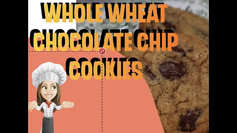Whole Wheat Chocolate Chip Cookies made with freshly milled flour
