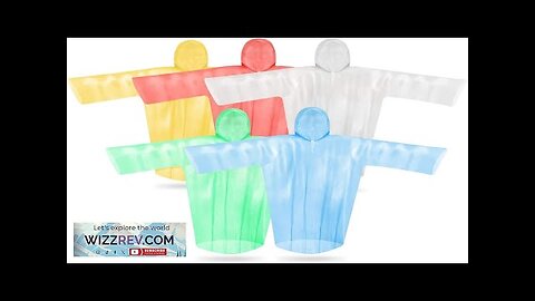 5 Pack Rain Poncho Set Colorful Disposable Rain Poncho for Adults Review