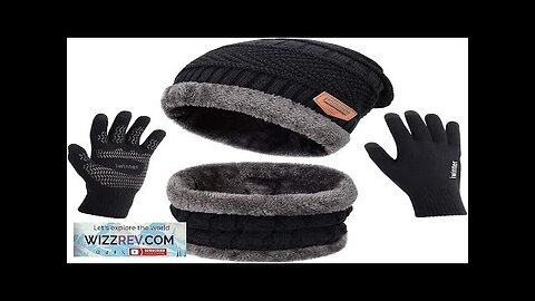 MAYLISACC Winter Knit Beanie Hat Neck Warmer Scarf and Touch Screen Gloves Review