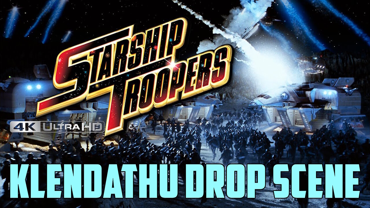 Starship Troopers - Klendathu Drop Scene - 4K (UHD)