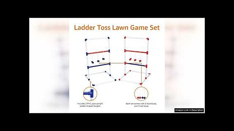 Amazon Basics Ladder Toss Outdoor Lawn Game Set with Soft Carrying Case, Review