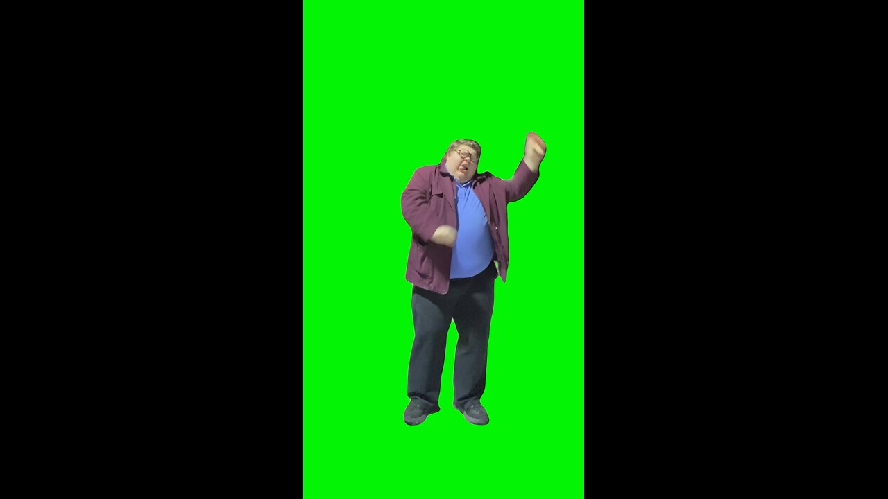 Man Dancing to Paper Planes | Green Screen