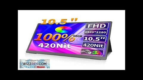 HGFRTEE 10.5 inch Portable Monitor 1280P IPS FHD 100% SRGB 1500:1 Review