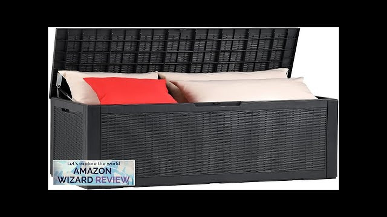 YITAHOME 100 Gallon Large Resin Deck Box Outdoor Storage Boxes for Patio Review