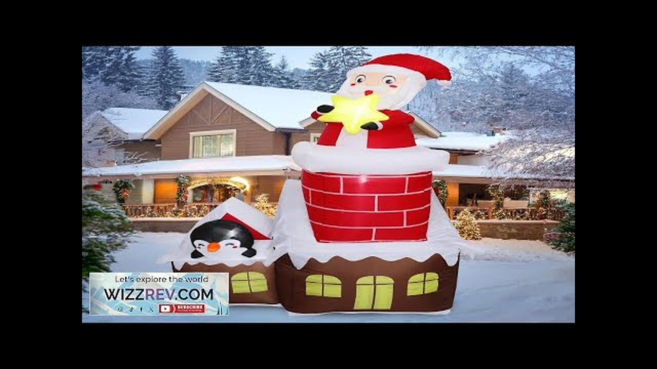 DearSun 7FT H Lovely Christmas Inflatable Santa in The Chimney of Candy Review