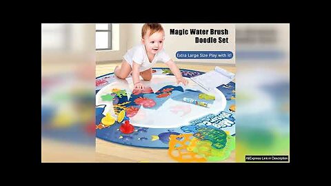 Large Water Doodle Mat Toy Magic Water Drawing Mat Coloring Doodle Mat Review