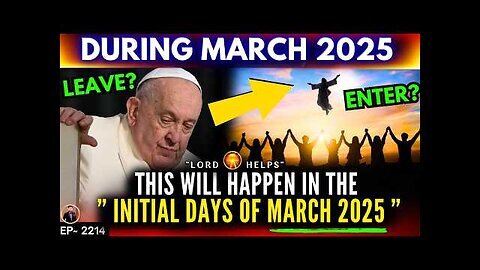 MANY WON'T BELIEVE WHAT'S COMING IN MARCH👆Bible Prophetic Word Today -