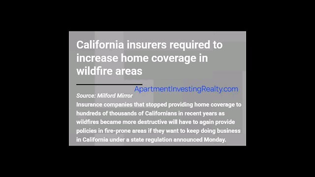 California Insurers Required...