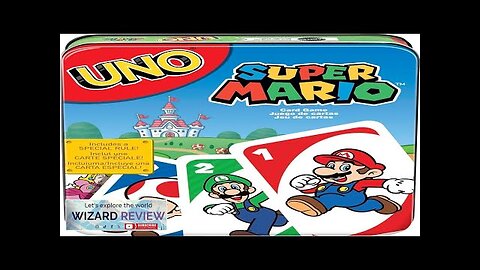 Mattel Games UNO Super Mario Card Game Video Game Themed Travel Game Review