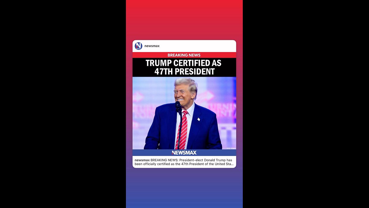 Trump Certified 47th President