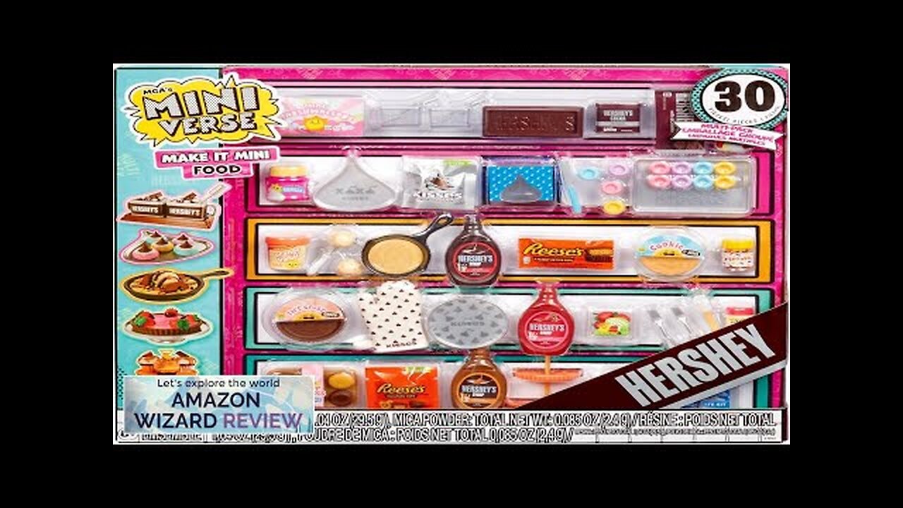 MGA's Miniverse Make It Mini Food Hershey Multipack Mini Collectibles DIY Resin Review