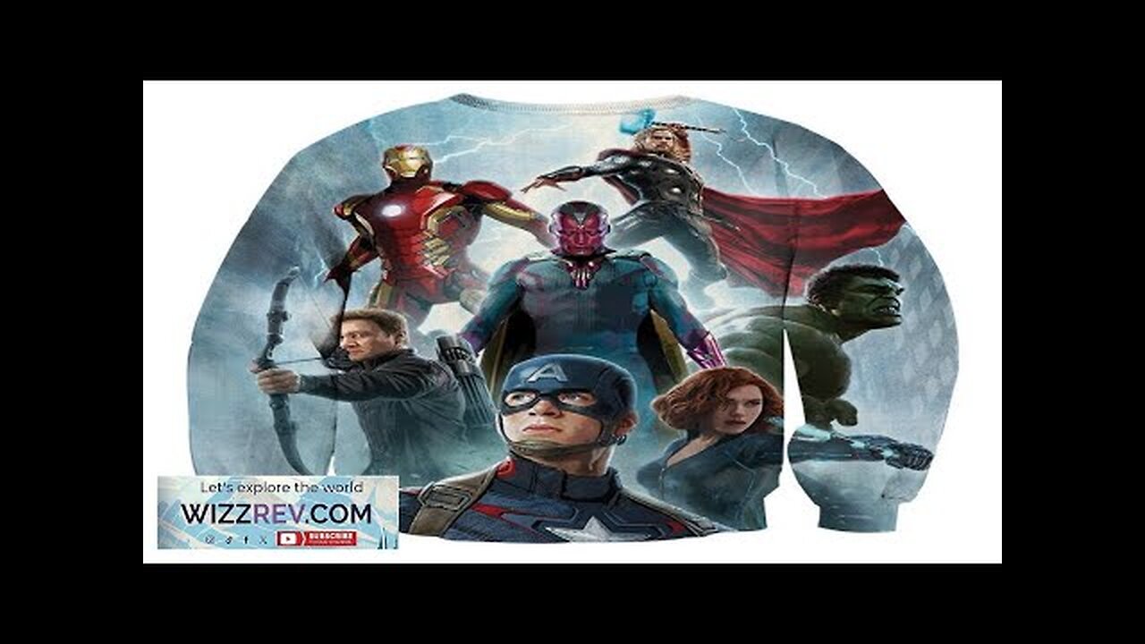 The Avengers Age of Ultron Main Characters Print Sweatshirt Review