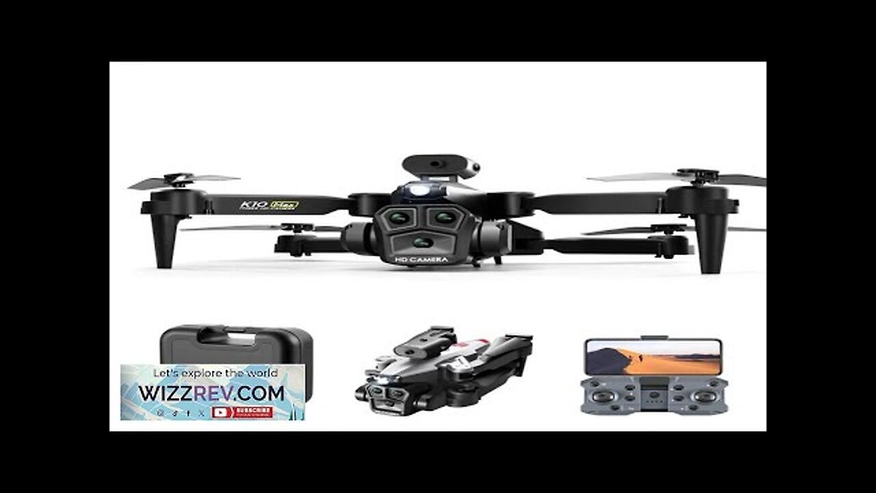 XKJ K10 MAX Upgrade Three Camera WiFi FPV with 4K ESC 3 Review