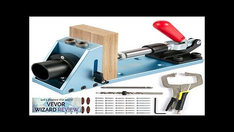 VEVOR Pocket Hole Jig Kit Professional and Upgraded Aluminum Adjustable & Easy Review