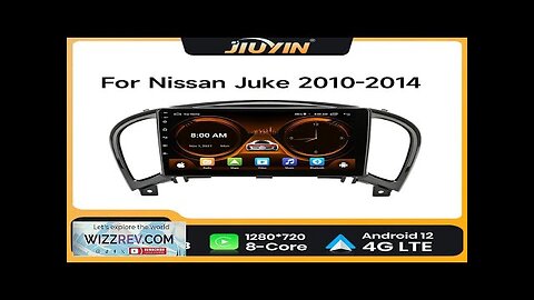 JIUYIN 2din Android 12 Car Radio Multimedia Video Player For Nissan Juke Review