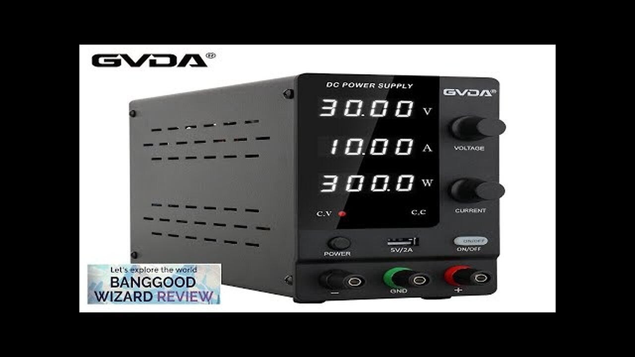 GVDA Digital DC Power Supply Adjustable DC Regulated Switchable Laboratory Bench Power Review