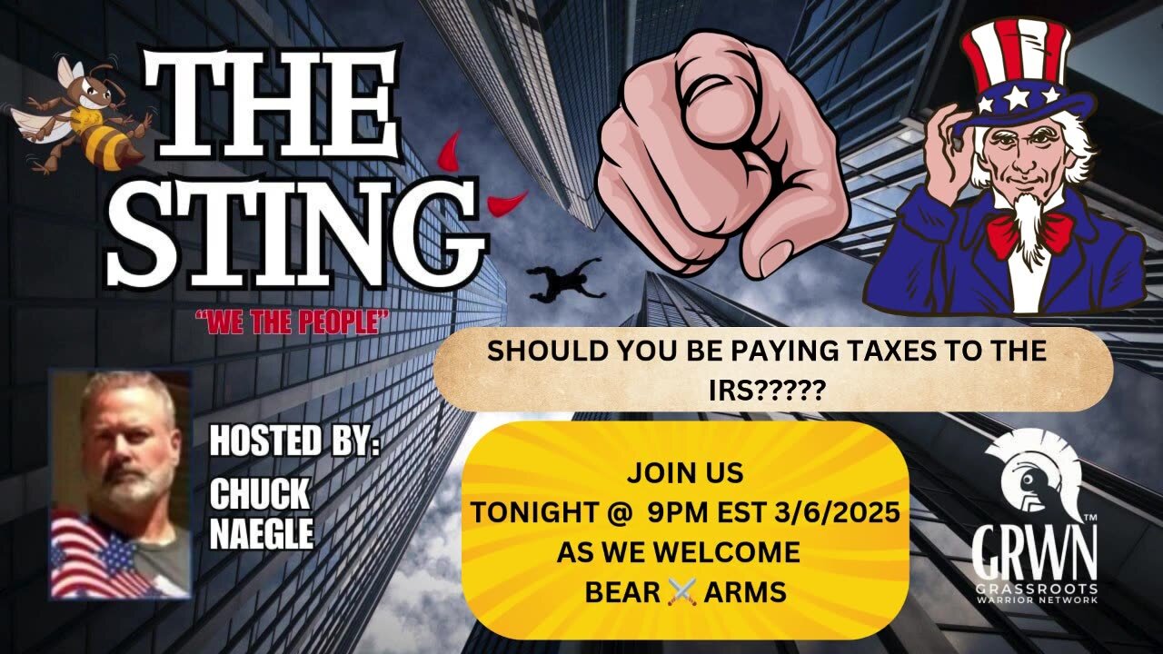 The Sting Podcast 3/6/25 With Bear ⚔️ Arms @ 9PM EST 3/6/2025