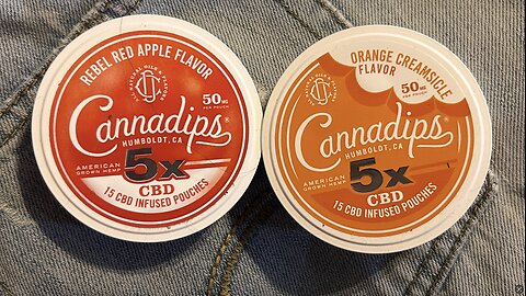 Cannadips Red Apple & Orange Creamsicle (CBD Pouch) Review