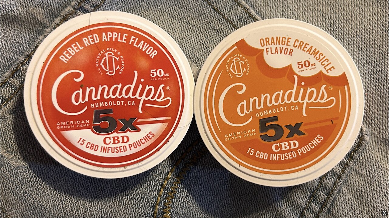 Cannadips Red Apple & Orange Creamsicle (CBD Pouch) Review