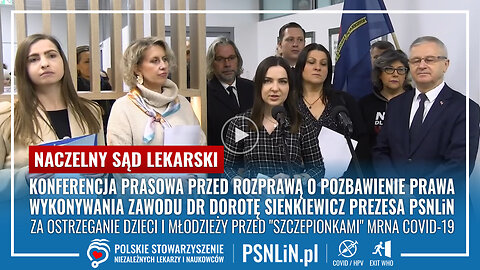 Konferencja prasowa w NSL przed rozprawą dr Sienkiewicz prezesa PSNLiN