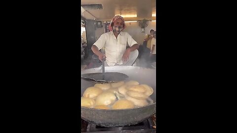 Bedmi Puri __ Bedmi puri with Aloo Sabzi __ for ₹60_- only __ Kamla Nagar