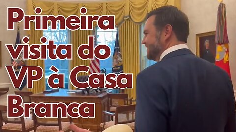 Primeira visita do Vice-presidente J.D. Vance ao Oval Office na Casa Branca