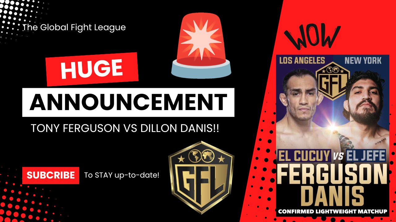 The GFL Makes A Huge Fan Friendly Announcement!! Dillon Danis vs Tony Ferguson! What's the story?!