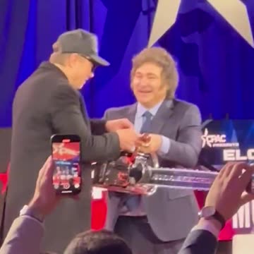 Argentine President Javier Milei presents a gift to Elon Musk!