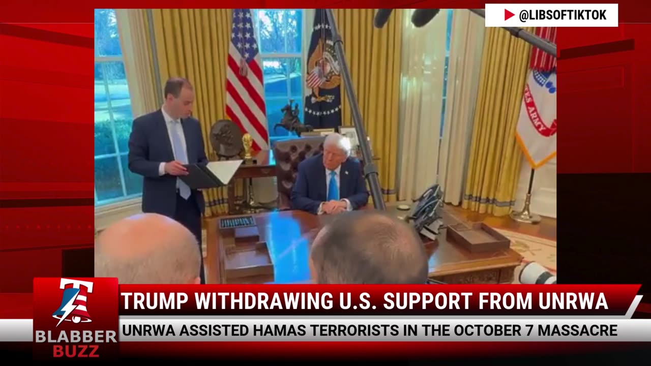 Trump Withdrawing U.S. Support From UNRWA