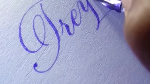Copperplate calligraphy (Trey)