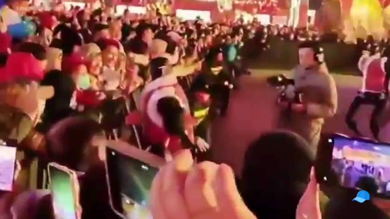 AI Robot malfunctions and attacks person before being restrained (in China)