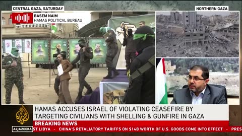 Hamas official Basem Naim tells Al Jazeera that Is...