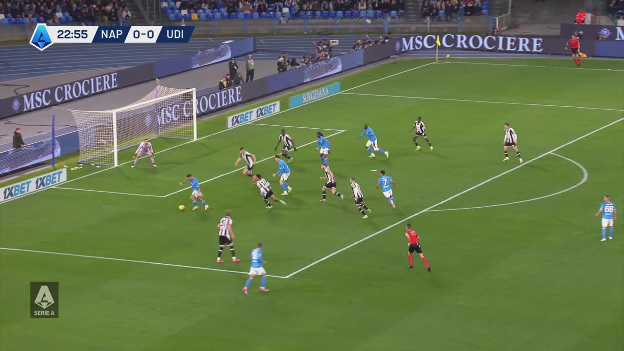 napoli vs udinese 1-1 highlights ekkelenkamp cracker sees points shared serie A 2024-25