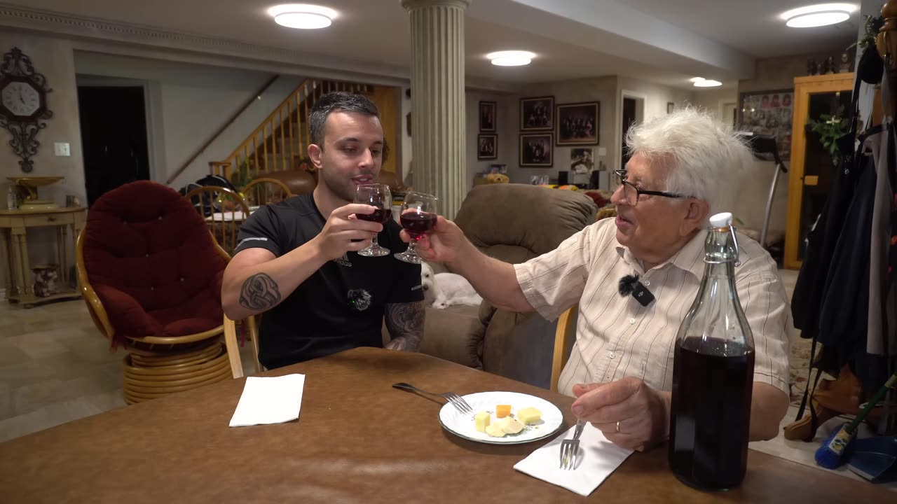 Tasting The Homemade Wine I Made With Nonno One Year Ago