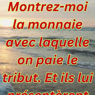 "Rendre à César et à Dieu" Matthieu 22:19,21#shortvideo #shorts #youtubeshorts #youtube #ytshorts