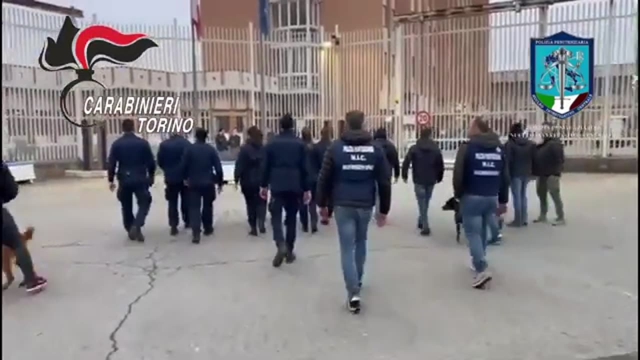 Torino - Traffico di droga in carcere: il blitz dei carabinieri (26.02.25)