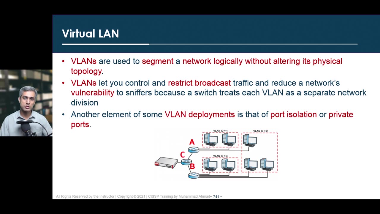 136 - Domain 4 - 43 Virtual LAN