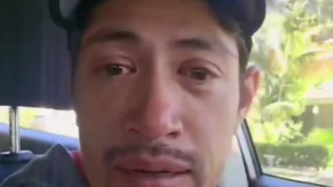 This Mexican illegal alien uploaded a video of himself while shedding tears