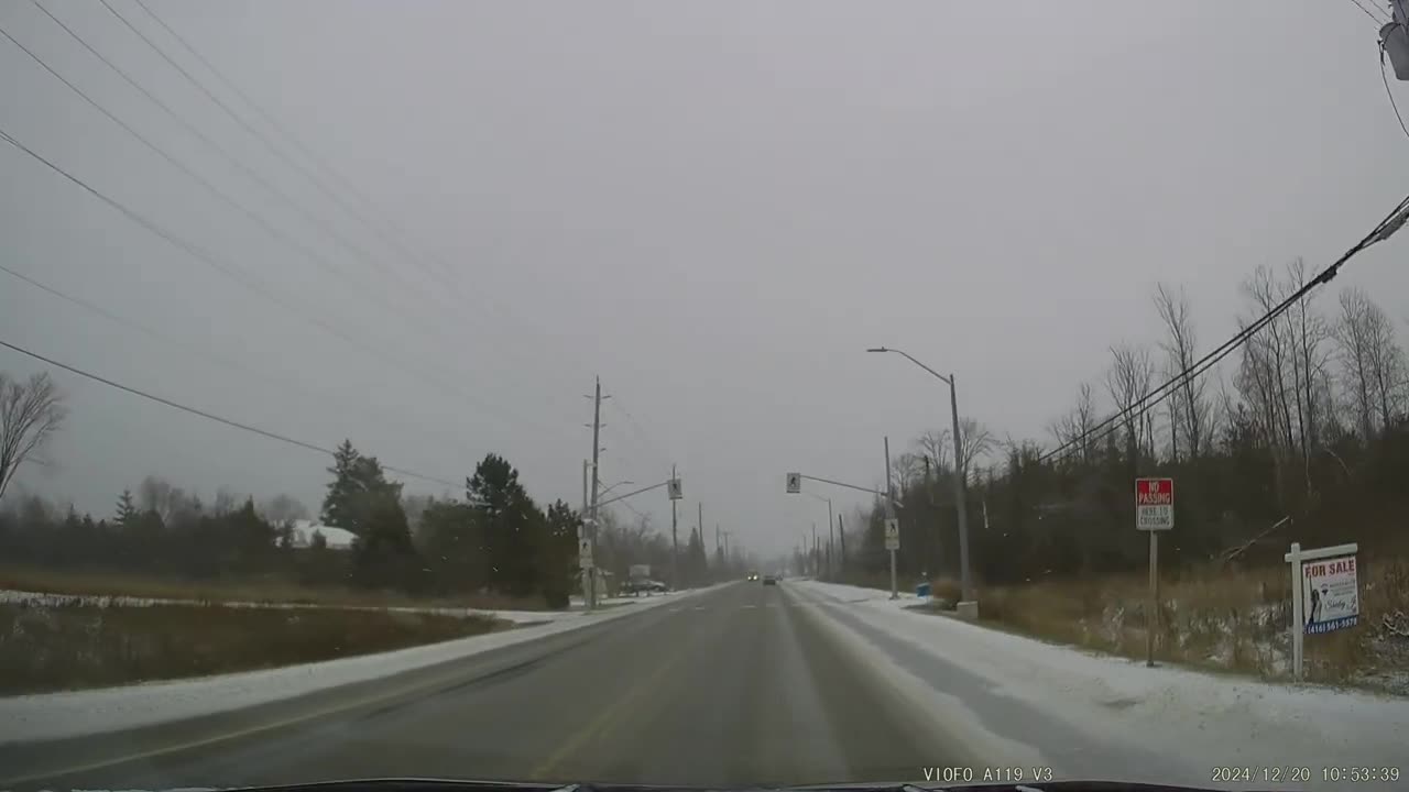 [4K] Sutton, Ontario! #2 First Winter day driving in Snow, ON. CA.